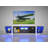 TV Console With Large Storage Cabinets, Biplane Shape Design LED TV Stand With Remote Control, Multiple Modes Changing Lights Modern Entertainment Centre With Power Cord, Black