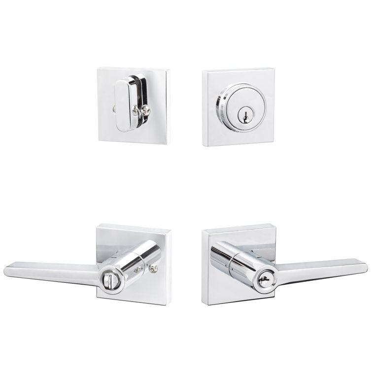 Basel Square Entry Lever With Deadbolt Combo