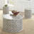Kaziyah Bathilda Solid Wood Drum Coffee Table