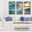 "Ocean Sunrise" par Patrick Zephyr, reproduction de 3 pièces sur toile flottante-62940896