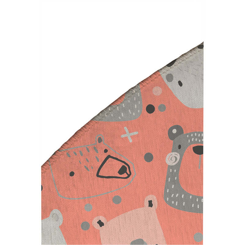 Tapis de jeu Bear Face, Rond 5 pi