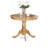 3 Piece Dining Set Contains a Round Kitchen Table with Pedestal and 2 Dining Room Chairs, Oak-824058968-824058972-918391304
