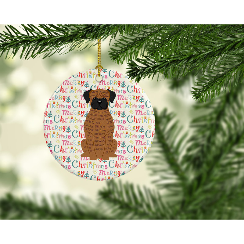 Ornement suspendu Merry Christmas