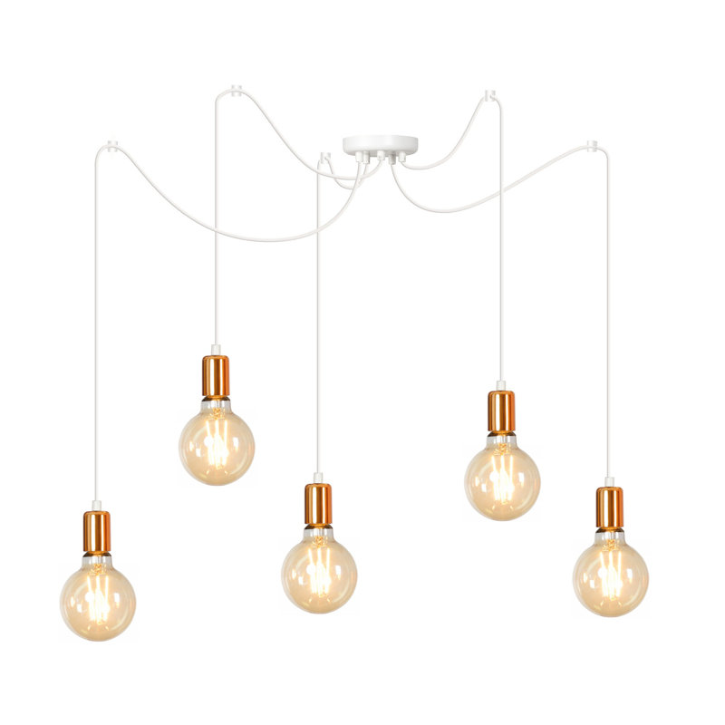 Mueller 5 - Light Cluster Pendant, White