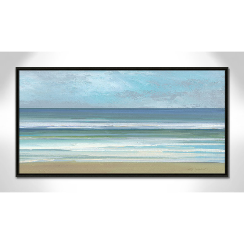 «Gentle Waves II» par Sally Swatland, Espresso, H 21,5 po x l 41,5 po