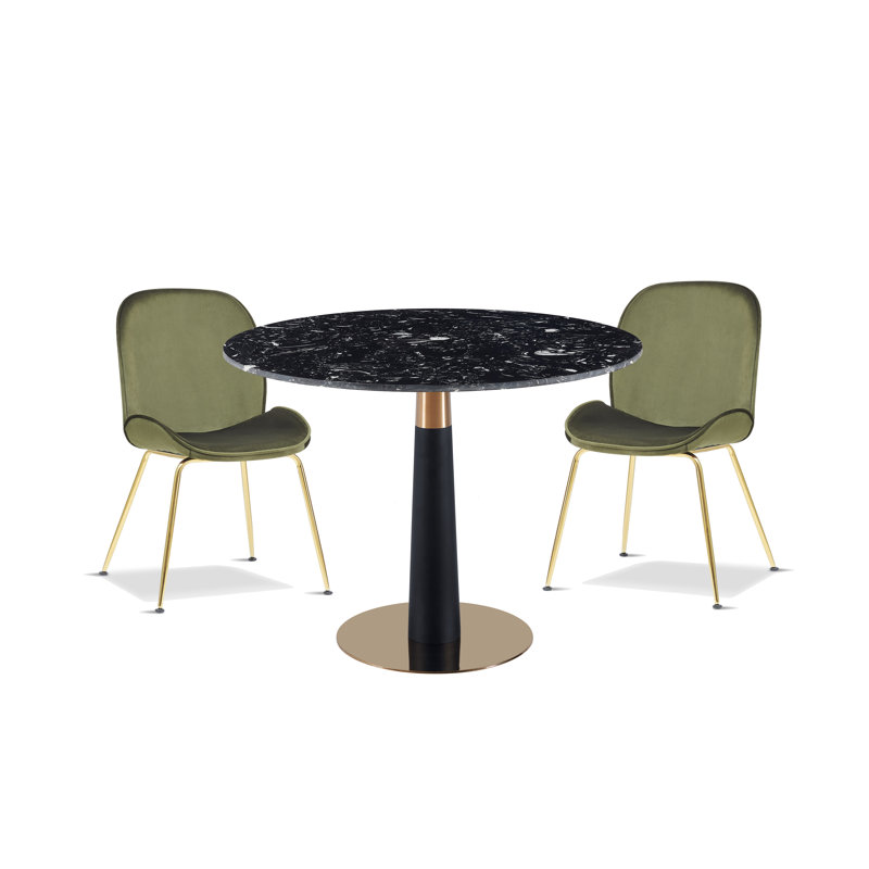 Lanham 2 - Person Dining Set, Black