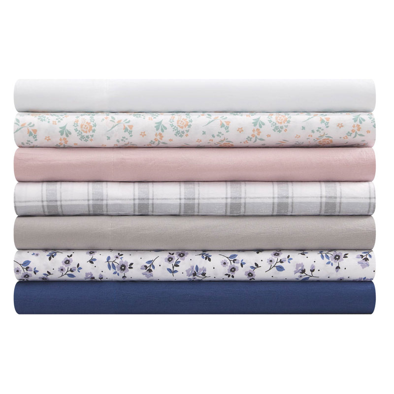Aeropostale 4 Piece Premium All Season Microfiber Sheet Set, 2 Pillow Cases, 1 Fitted Sheet, 1 Flat Sheet, Fits Mattresses up to 16” Deep, Twin Size, White