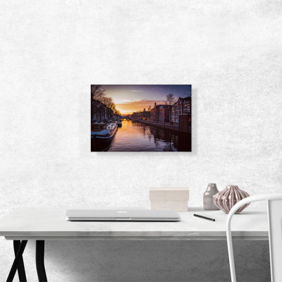 " Canal In Amsterdam Netherlands "
