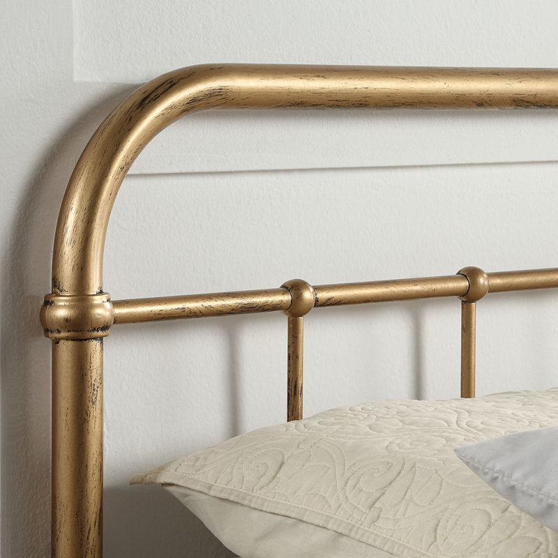 Metal Bed, Small Double (4'), Brass