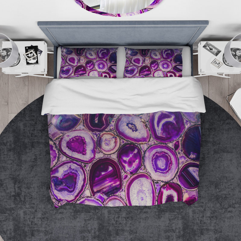 Modern & Contemporary Abstract Duvet Cover, King Duvet Cover + 2 Shams