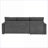 Sectional Sofas | 90" L Shaped Convertible Pull Out Sleeper, Reversible Chaise Storage for Living Room Overnight Guests | Grey | Corduroy