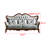 European Style Leather Solid Wood Sofa Upholstered 82.6'' Sofa