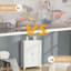Armoires | Armoire de rangement avec portes doubles Tablettes réglables, blanc neige, acier, l 29,5 po pour garage | Industriel | Bureau