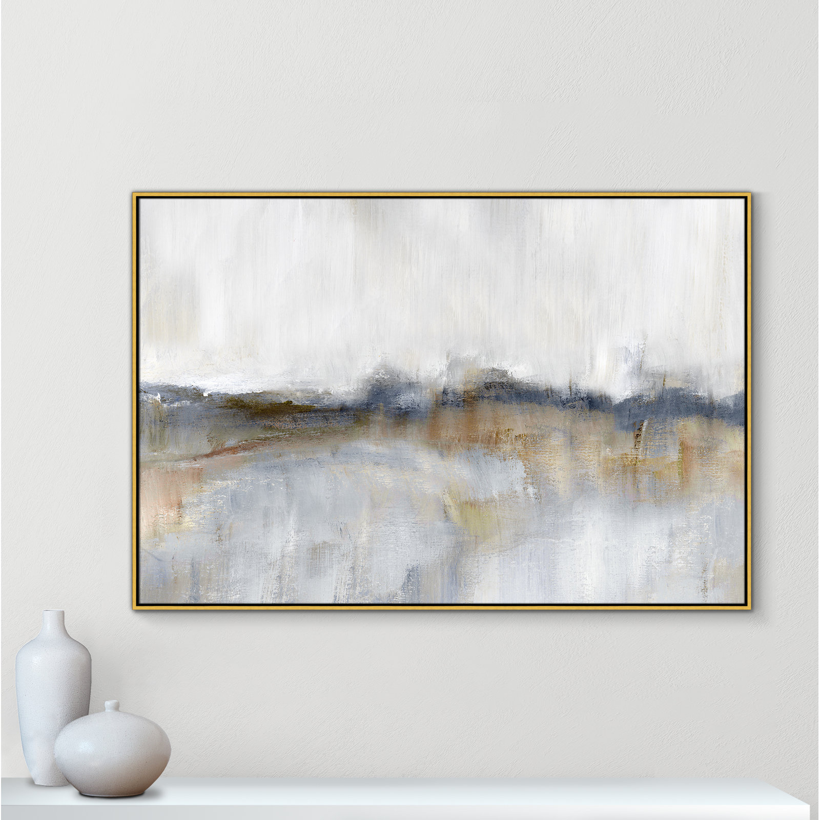 Autumnal Tide Print by Nan, 41.5''H x 61.5''W, Gold