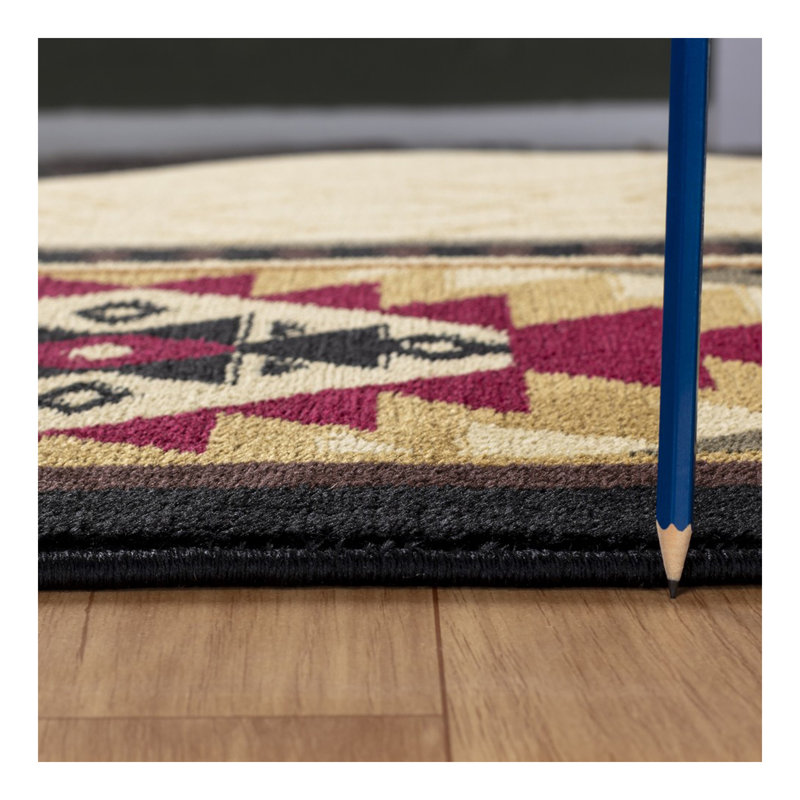 Tribes GC_YLS4007 Cream Southwest Area Rug, Rectangle 7'10" x 10'3"