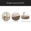 Table basse ronde de 39,37 po avec motif Mars pour le salon, table basse ronde moderne pour le salon, sans assemblage (motif Mars)-2019104285
