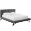 Grand lit plateforme tapissier en tissu touffeté Julia-1680875236