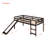 Loft Bed with Slide, Multifunctional Design, Twin
