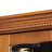 Exquisite Oak Corner Curio Cabinet With Glass Door & Shelves Display Shelving-2004326845