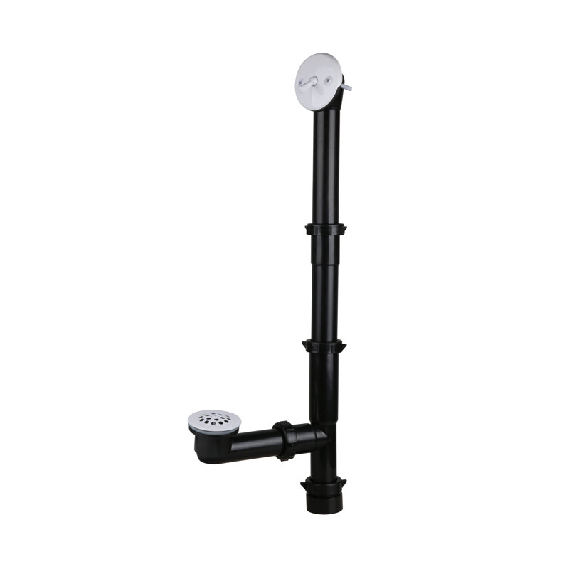 Streamline 66 in. x 32 in. Acrylic Left-Hand Drain Alcove Bathtub in Glossy White With External Drain, Glossy White