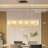 Monzerat 12 - Light Rectangular Alabaster Kitchen Island Gold Chandeliers(Bulbs Included)-553085002