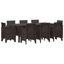 Garden Dining Set 9 Pcs Polypropylene-273758750-273758721