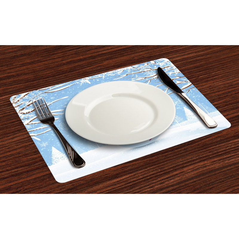 Kathaleen Christmas Snowy Winter Noel Placemat
