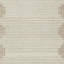 Tapis moyen Emery avec bordure brune, laine touffetée beige 5 x 7