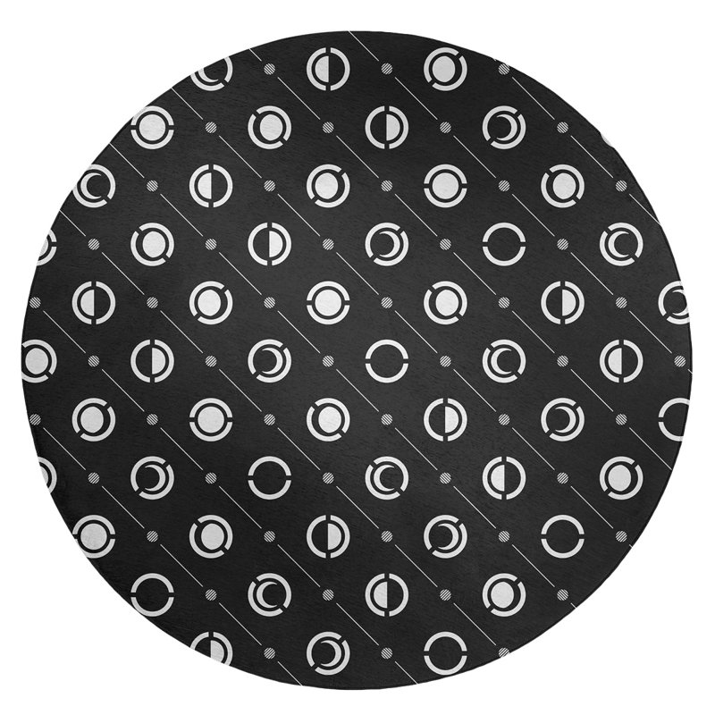 Chenille Indoor Rug, Round 5'