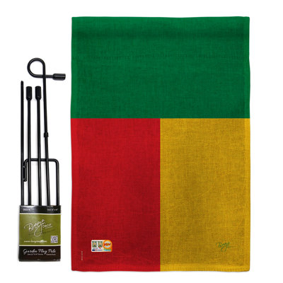 Double Sided 18.5'' H x 13'' W Polyester Flag Set