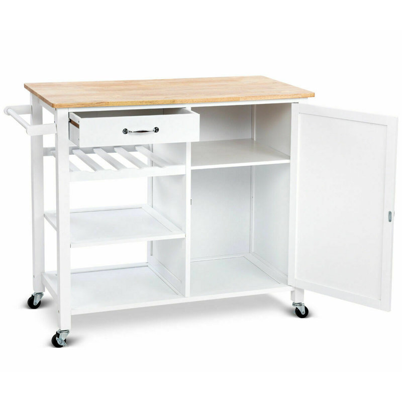 Chariot de cuisine en bois massif Gresham