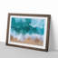 Beach in Melbourne Australia in Abstract - Picture Frame Graphic Art Print on MDF-55683536-55683535