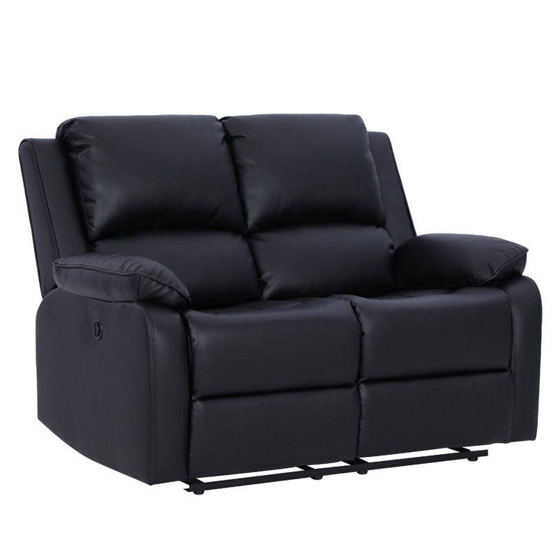 Hidayet Upholstered Electric Recliner, Black