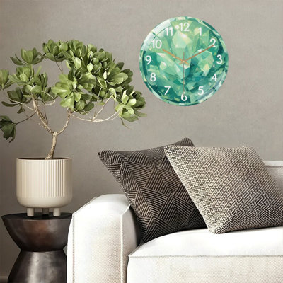 Horloge murale en verre Emerald