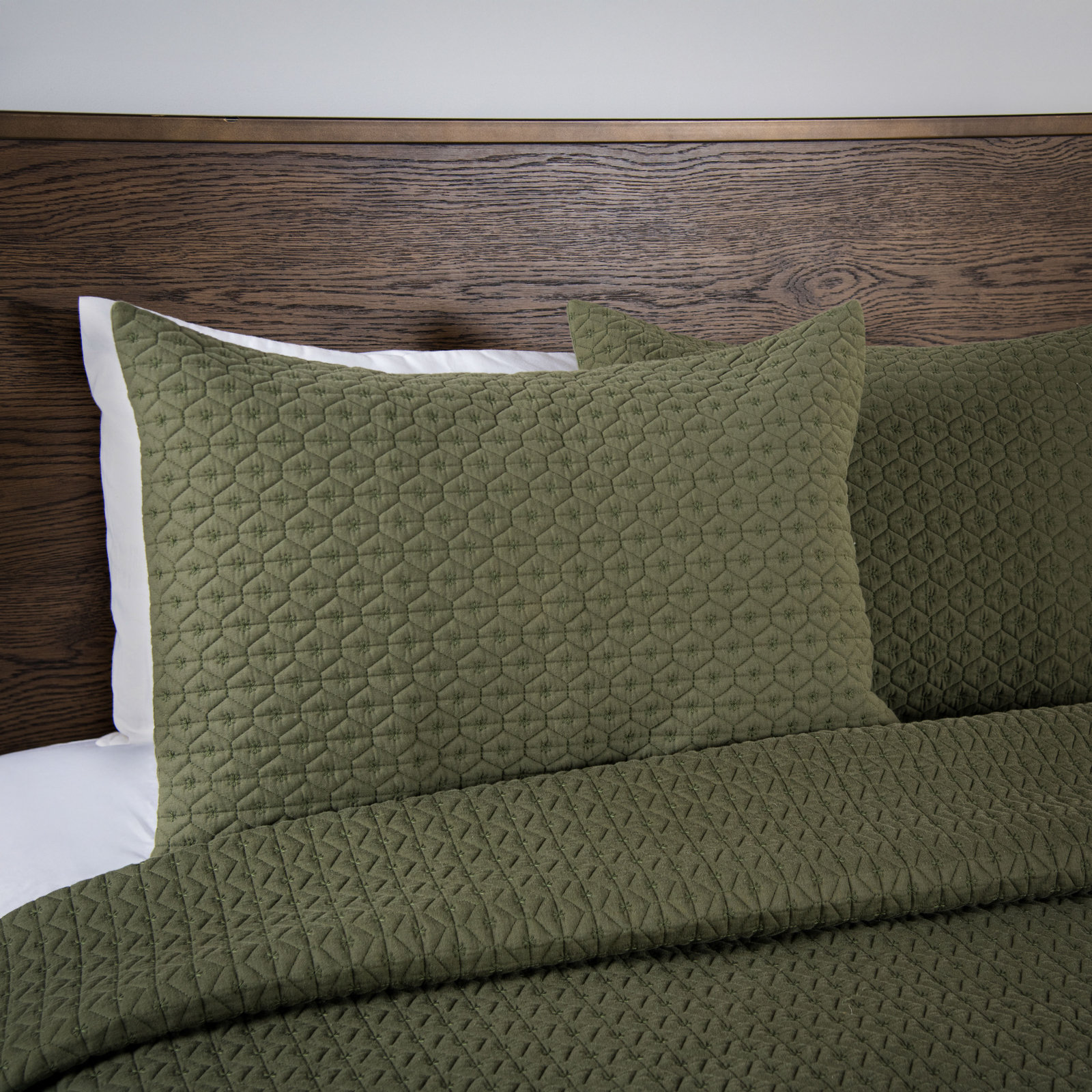 Cotton Quilt Set, King Quilt + 2 King Shams