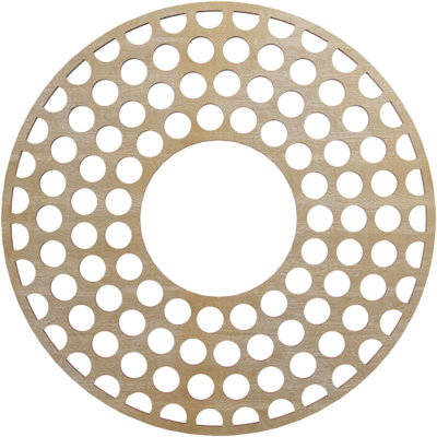 Médaillon de plafond en bois ajouré 32 po x H 11 5/8 po x P 3/8 po Hickory