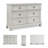 Dadrianna 54 " W 6 - Drawer Dresser