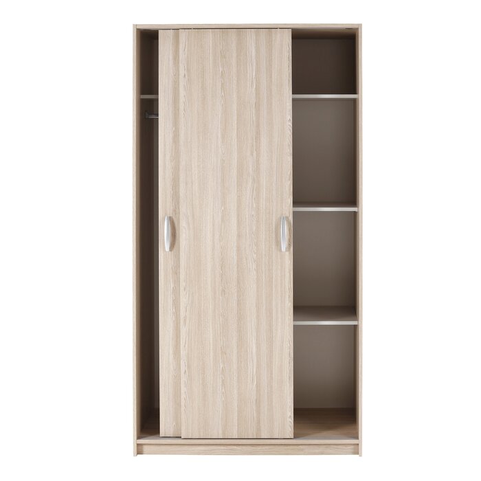 17 Stories Berte 2 Door Manufactured Wood Wardrobe & Reviews | Wayfair ...