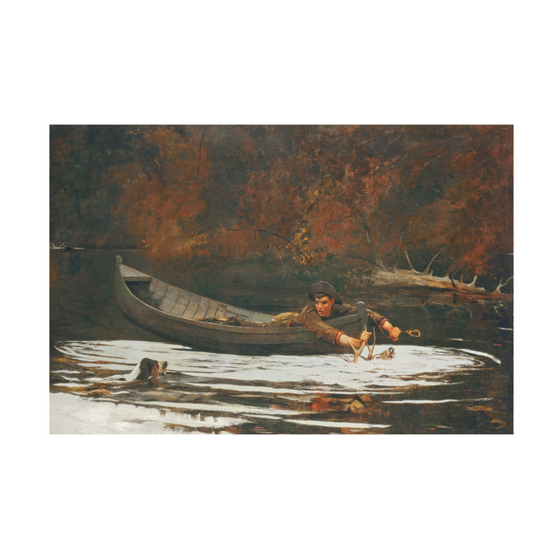 Art sur toile Winslow Homer and Hunter, 1892, H 12 po x l 19 po