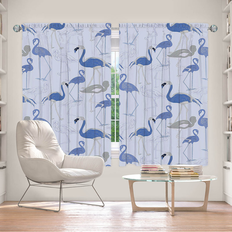 Paire de rideaux obscurcissant en polyester Wogina, L 56 po x L 78 po