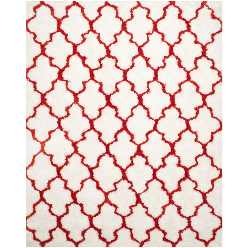 Kalama Barcelona Shag Hand Tufted Performance Geometric Rug, Rectangle 8' x 10'