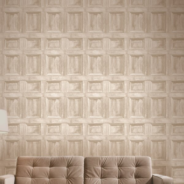 Superfresco Easy Grey Wood effect Panel Smooth Wallpaper | DIY at B&Q