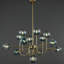 Lustres sphériques en verre 13 lumières Davesha-412887746