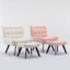 Caernarfon Upholstered Slipper Chair with Footstool-1302619638