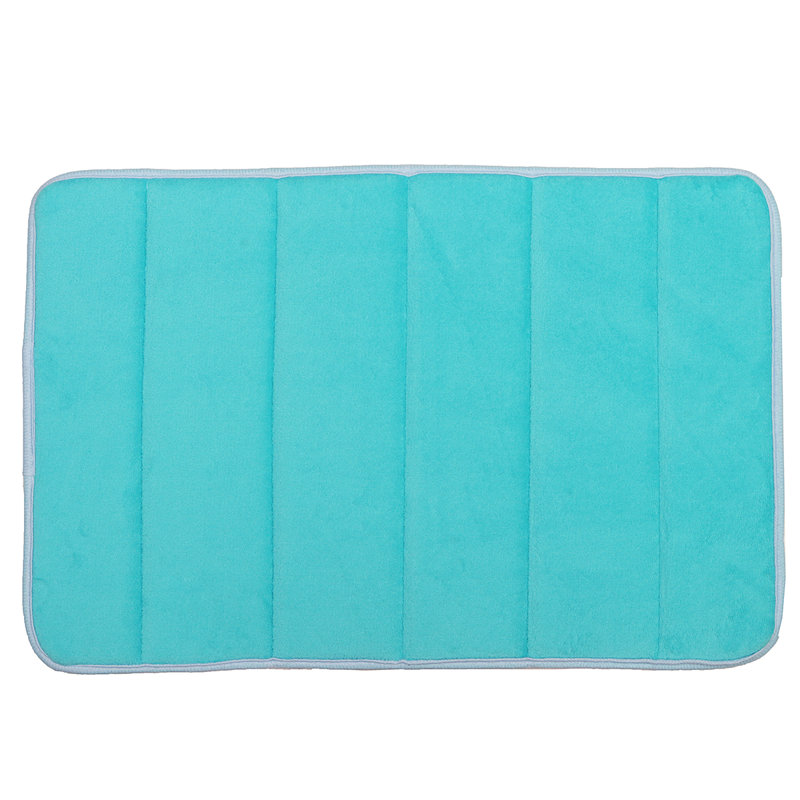 Tapis pour salle de bain Alleras, Bleu