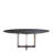 Melchior Oval with Stainless Steel Base Dining Table