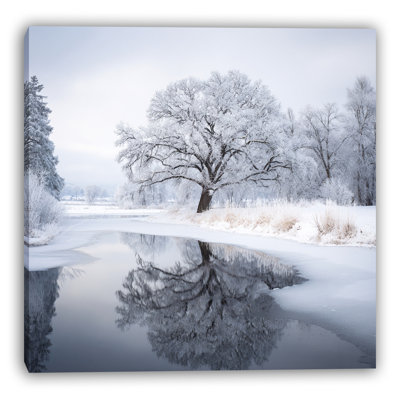 Snowbound Stillness Wrapped Canvas Wall Art