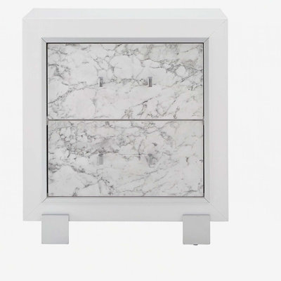 MARBLE WHITE NIGHTSTAND