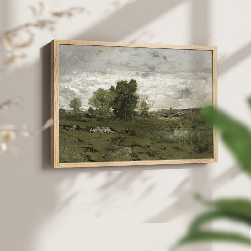 Paysages rétro - DCXLVII - Reproduction encadrée - Restickable, H 16 po x l 20 po, Naturel