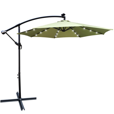 Solar Powered LED Illuminated Sunshade